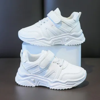 Bahar Çocuklar Beyaz Sneakers Eğlence Tıknaz Muhtasar Moda Erkek Kız spor ayakkabılar 26-37 Koşu Tüm Maç Çocuk Eğitmenler