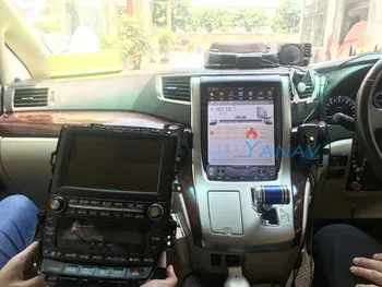 Dikey tesla tarzı Android Araba DVD oynatıcı GPS Navigasyon Toyota-Alphard A20 Araba Multimedya Dokunmatik Ekran Radyo Araba Stereo