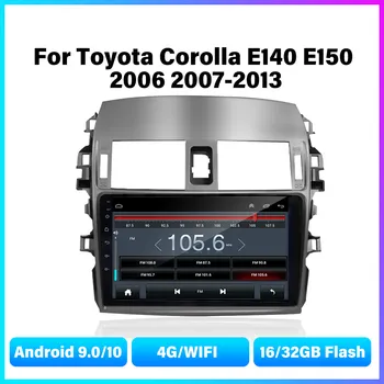 Araba Radyo Android 10 Oyuncu Toyota Corolla İçin E140 E150 2006 2007-2013 2din Multimedya Video CarPlay ile 4G GPS Navigasyon