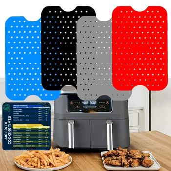 Yeniden kullanılabilir Silikon Hava Fritöz Astar Mat Yapışmaz Vapur Ped Pişirme İç Astar Pişirme Mat Mutfak Aksesuarları Bakeware Aracı
