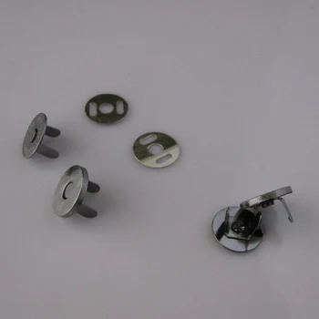 5 takım / grup 18mm Gun Siyah Manyetik Snaps düğmeler Çanta Çanta Toka Metal Düğmeler Raptiye Dikiş El Sanatları