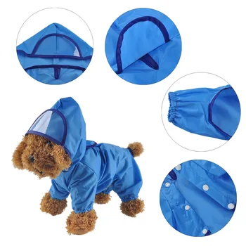 Pet Köpek Hoody Ceket yağmurluk Yeni Evcil Köpekler Katı Yağmurluk Giysileri Slicker Tulum Chubasqueros Para Perros Panço Ropa Perro