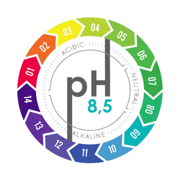 pH 8,5 alkali filtre göstergesi